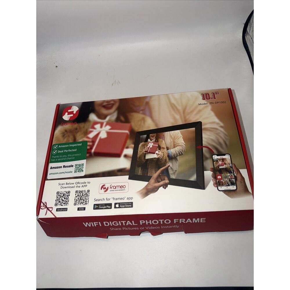 FRAMEO Digital Photo Frame WiFi 32GB 10.1 Inch